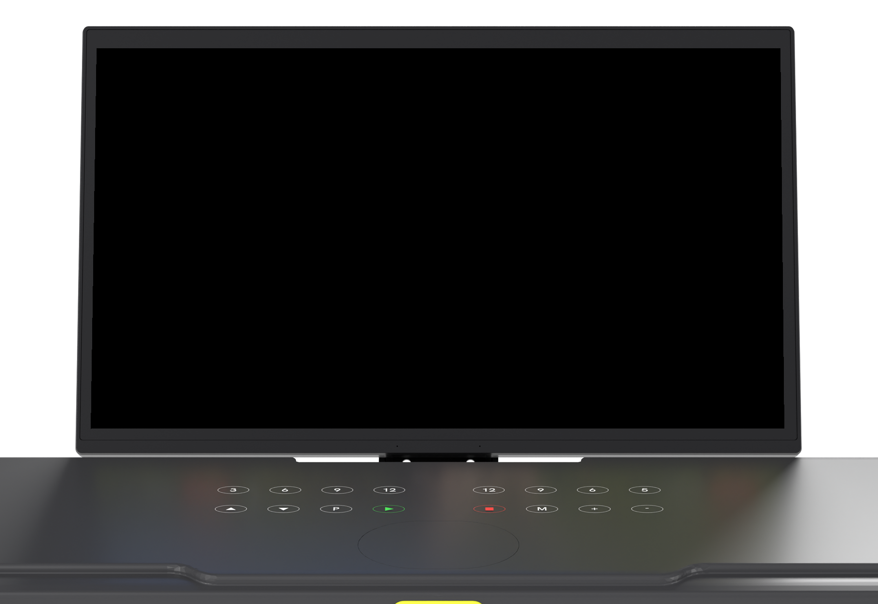 The ON:PACE KAZE 7 console and 21-inch touchscreen, seen at eye level