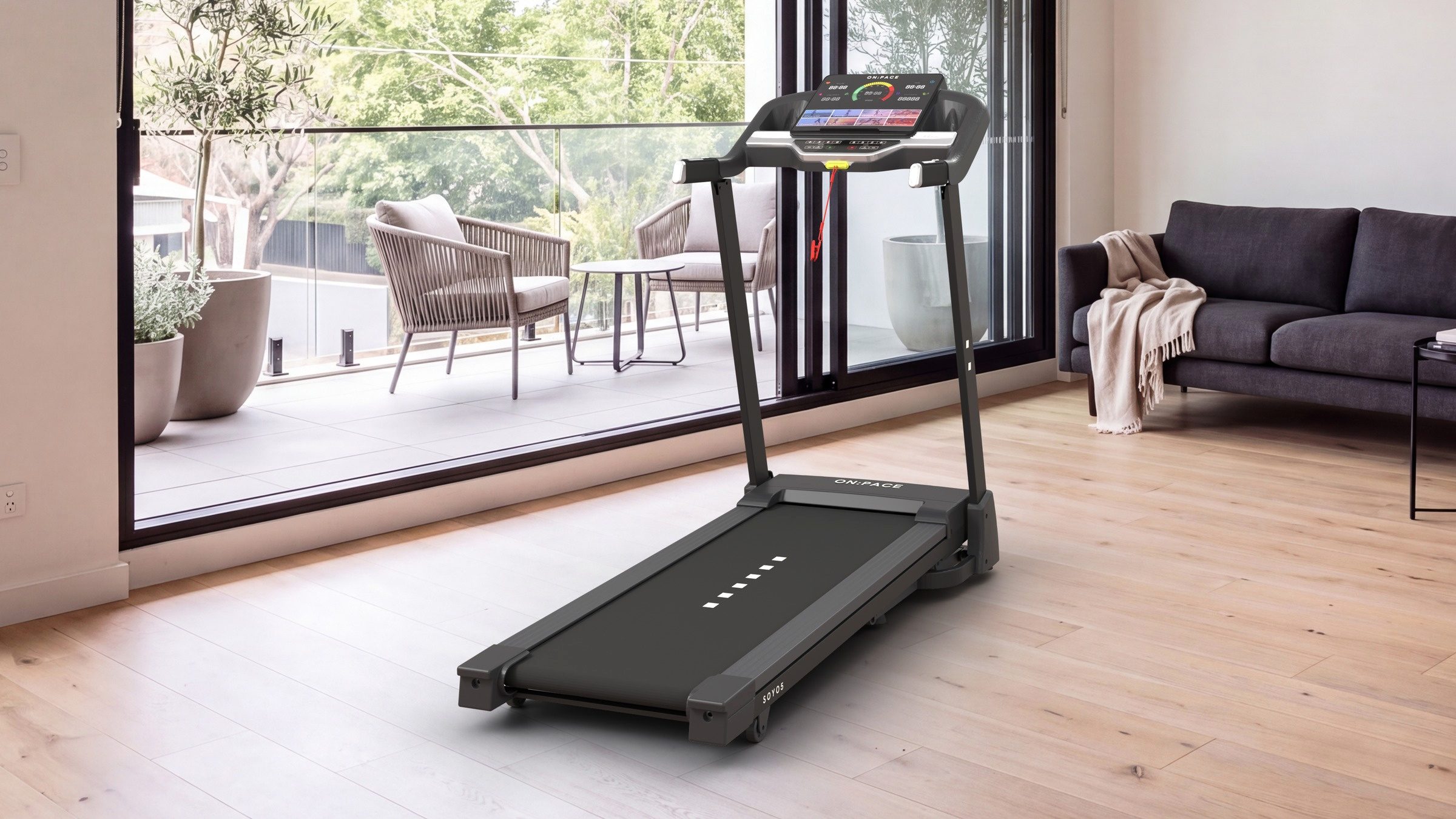 The ON:PACE SOYO 5 in an apartment living room